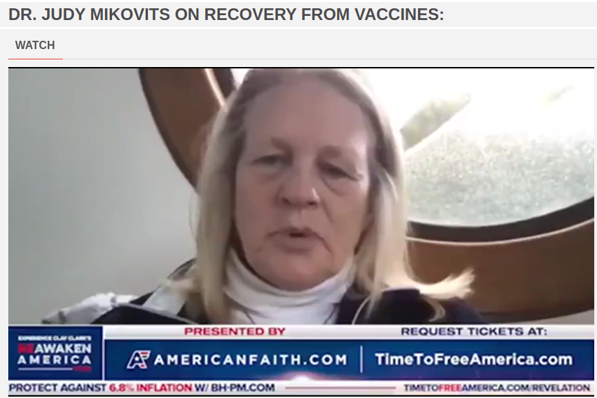. This is How We Solve It – 1. Stop Listening to Media, 2. Stop Wearing a Mask, 3. Do Not Vaccinate ………………….. Dr. Judy